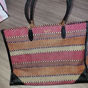 Stylish Multicolor Striped Tote Bag